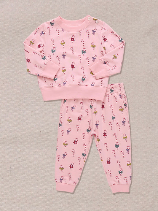 Mini Candy Cane Baby Jax Jogger Set