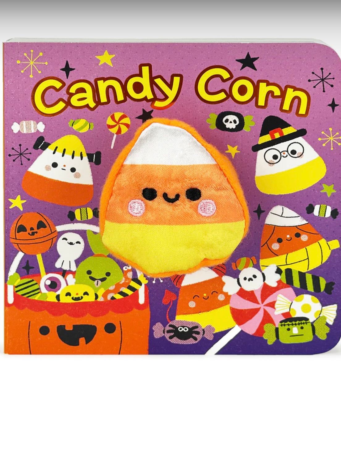 Candy Corn Halloween Lift-A-Flap Finger Puppet Book