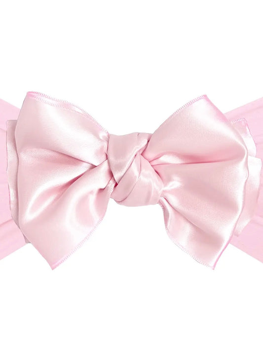 Satin Fab Bow - Pink