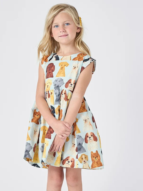 Watercolor Dogs Adaline Dress