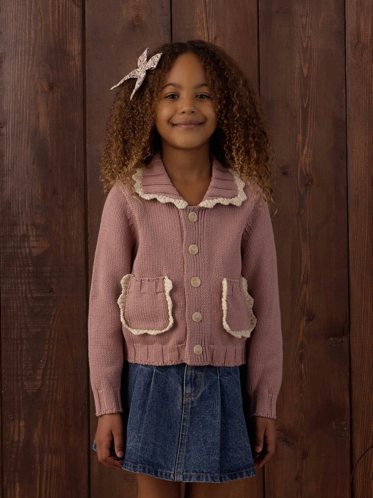 Rosewood Collared Cardigan