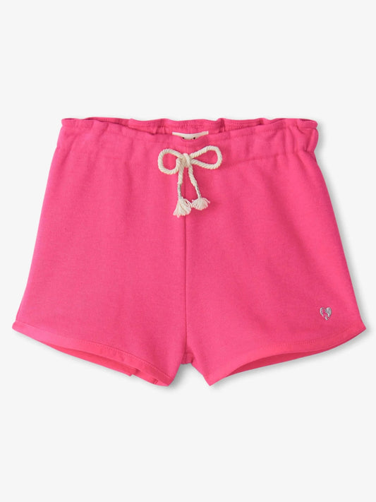 Fuschia Paper Bag Shorts