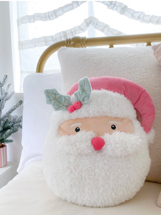Pink Santa Accent Plush
