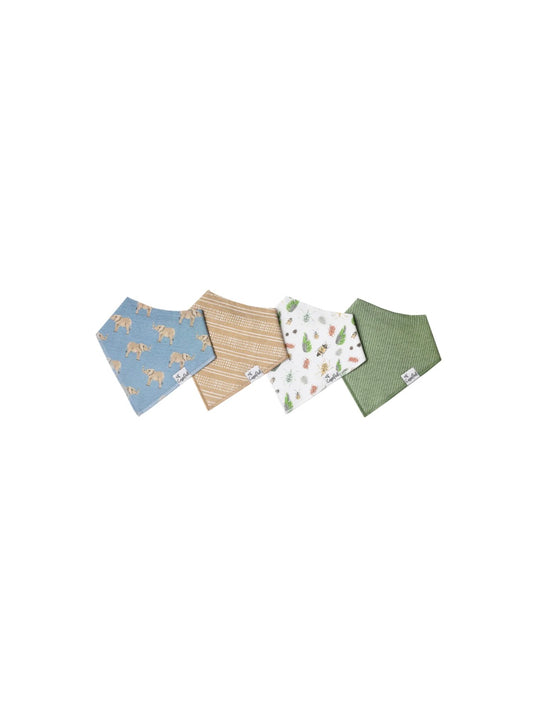 Bandana Bib 4-Pack - Peanut