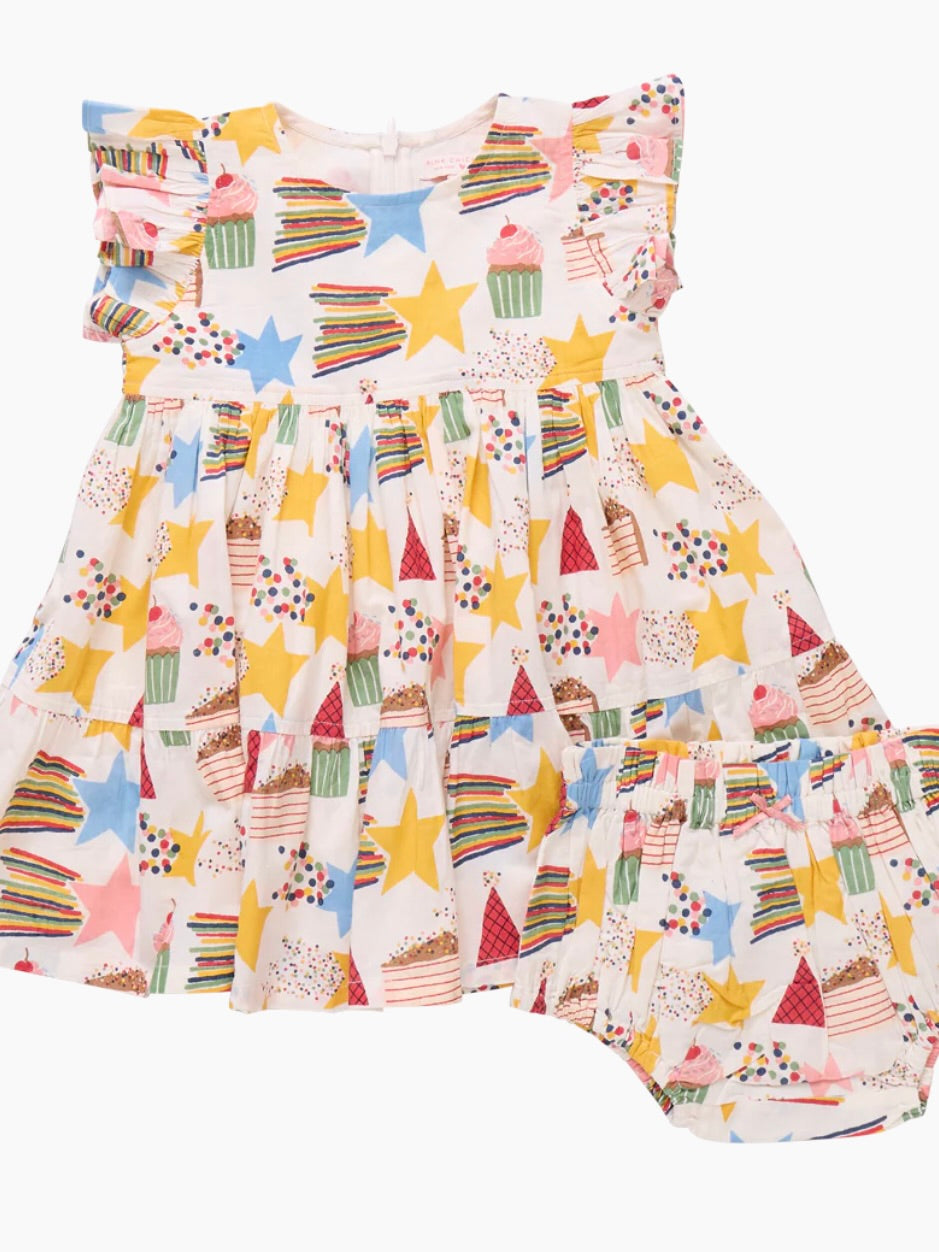 Baby Girls Jennifer Dress Set - Birthday Star