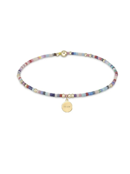 egirl Hope Unwritten Bracelet - Hot Mess - be you. Small Gold Disc