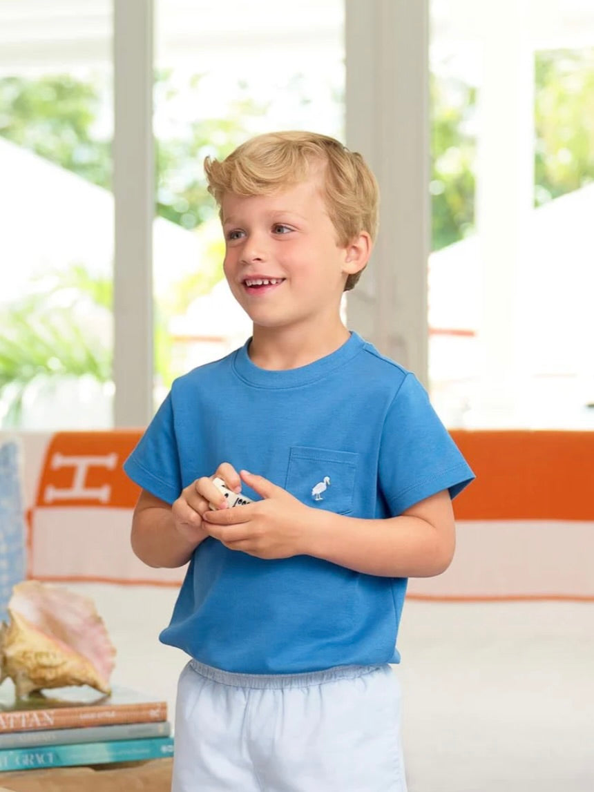 Wood Boat Blue Carter Crewneck