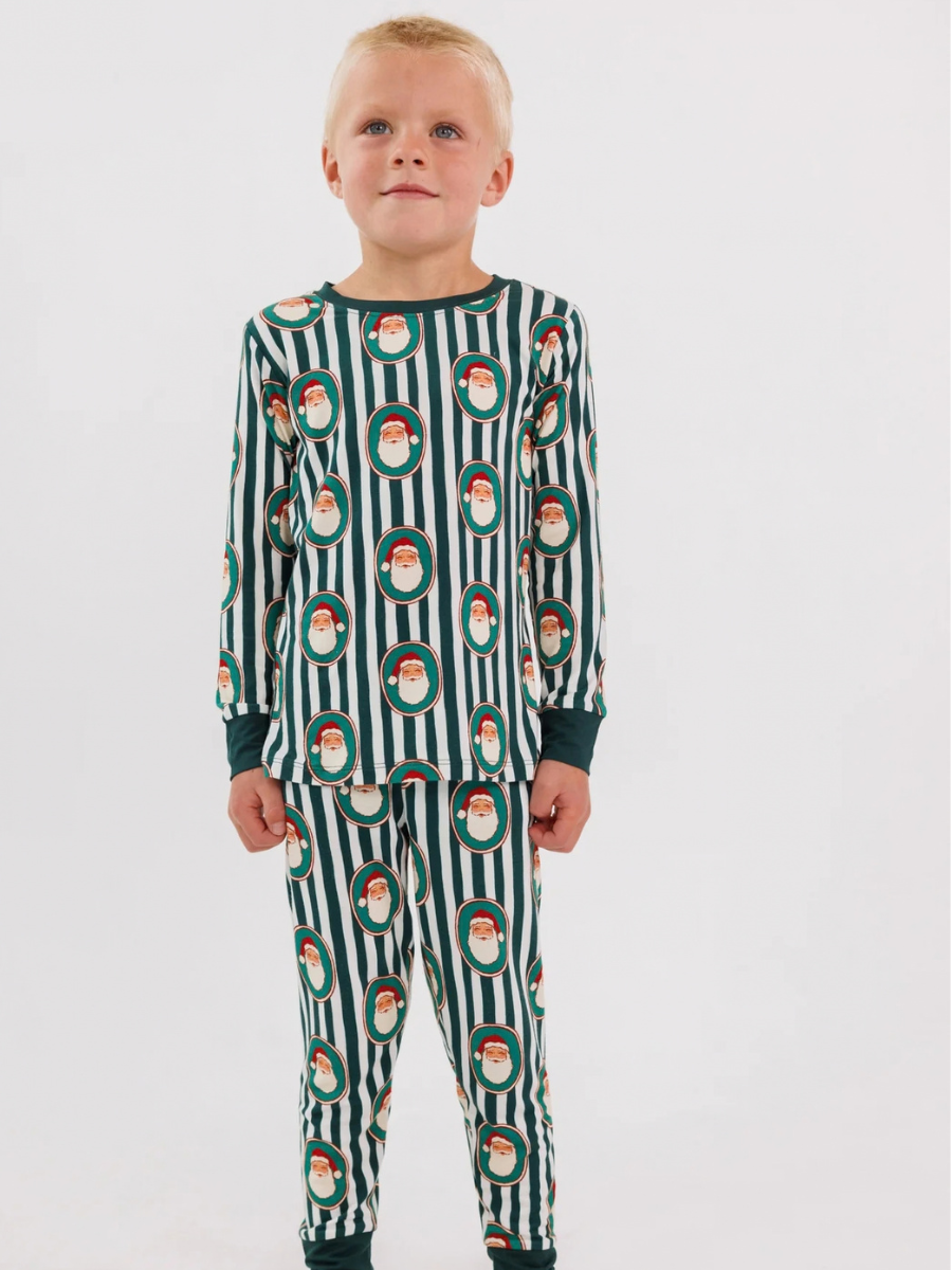 Green Santa Claus Lane Two Piece Set