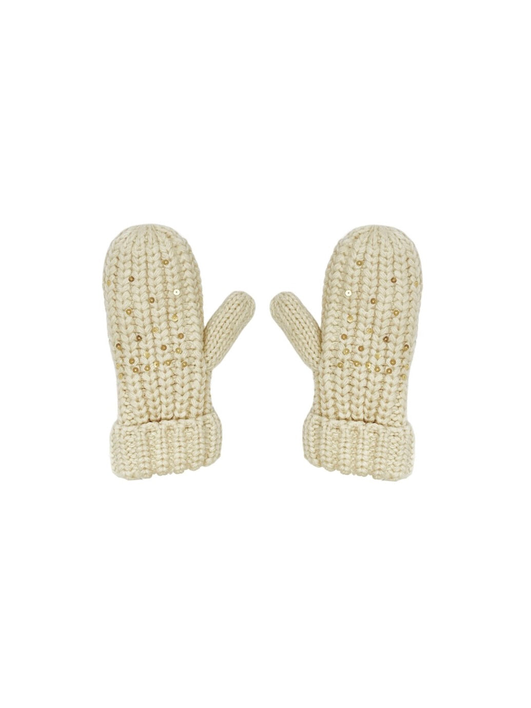 Shimmer Sequin Knitted Mittens