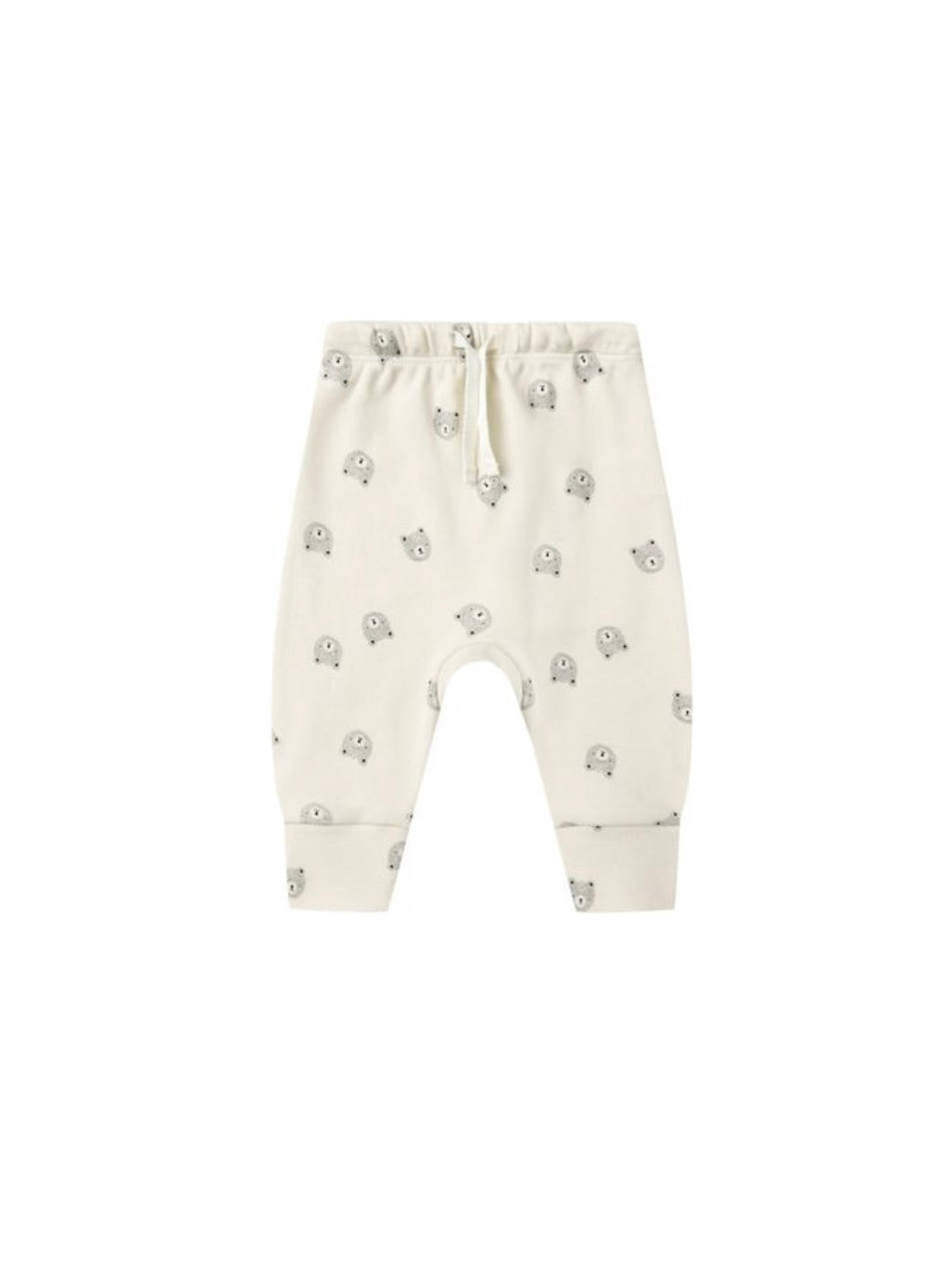 Natural Bears Drawstring Pants