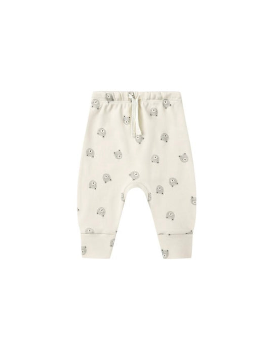 Natural Bears Drawstring Pants