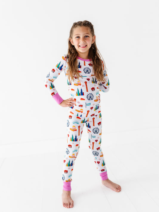 Chicago Pajama Set - Pink