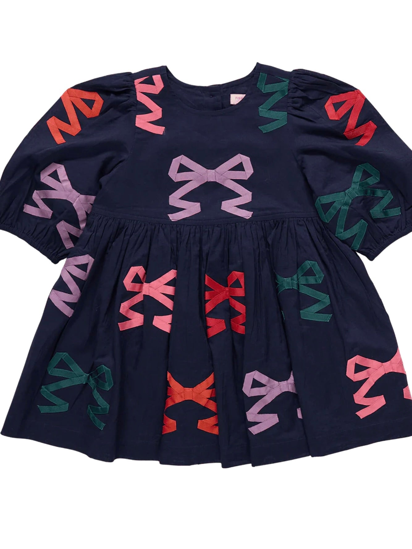 Brooke Dress - Multi Bow Applique