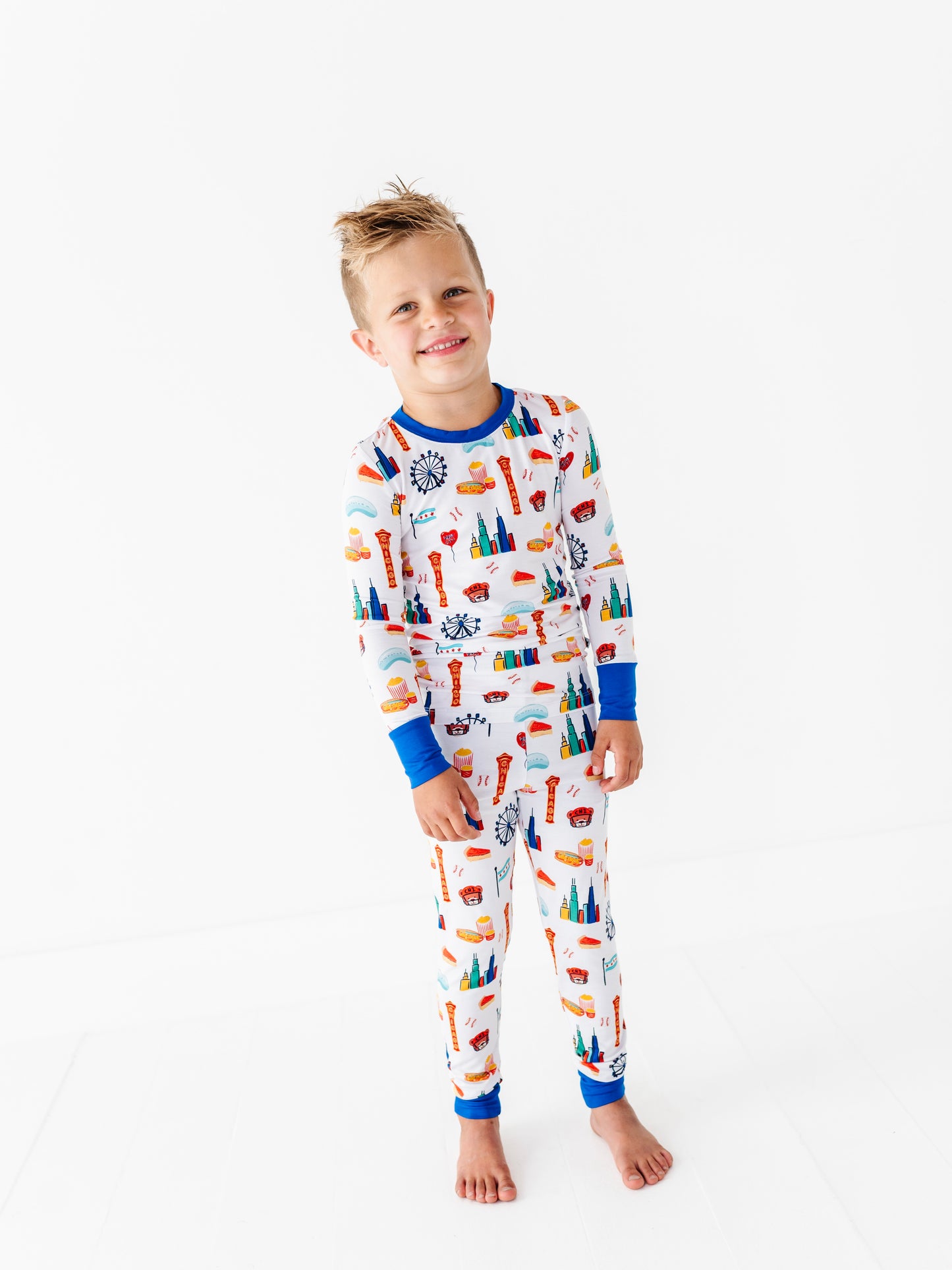 Chicago Pajama Set - Blue