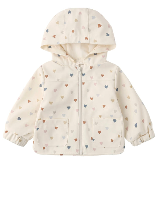Confetti Heart Rain Coat