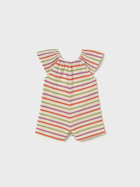 Knit Romper - Multi Stripe