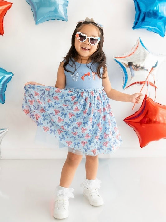 Patriotic Bow Tank Tutu Dress
