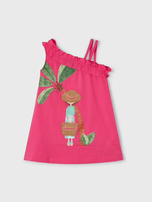 Vacation Girl Dress - Peony