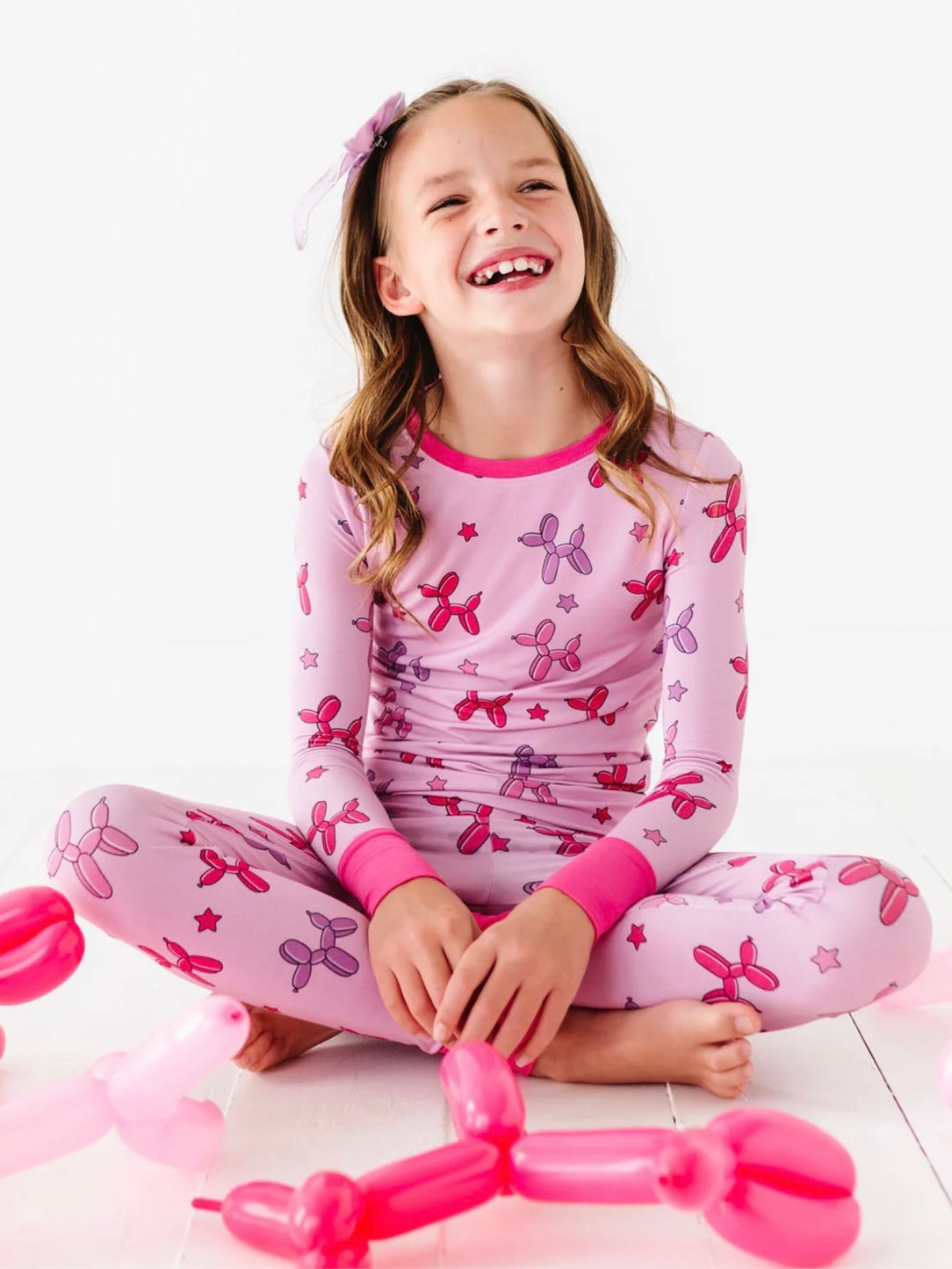 Toddler Pajamas - Pink Balloon Animals