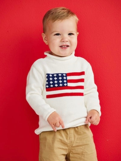 Roll Neck Sweater - Flag
