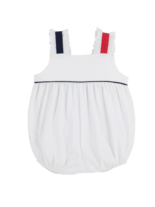 Worth Ave White/Nantucket Navy Babs Bubble