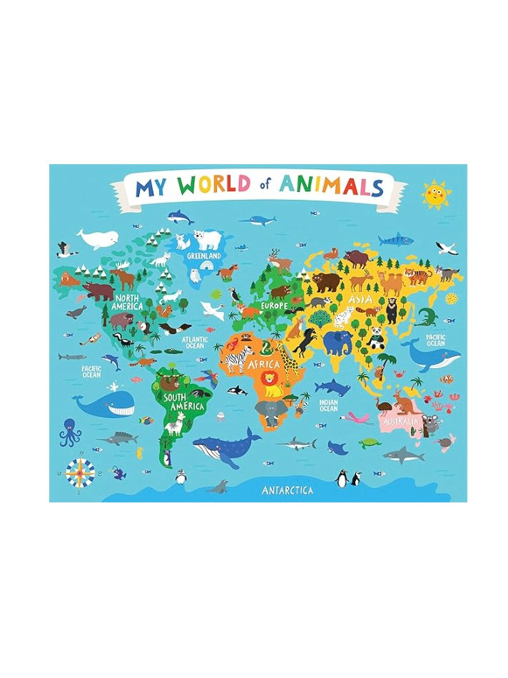 My World Of Animals Floor Puzzle