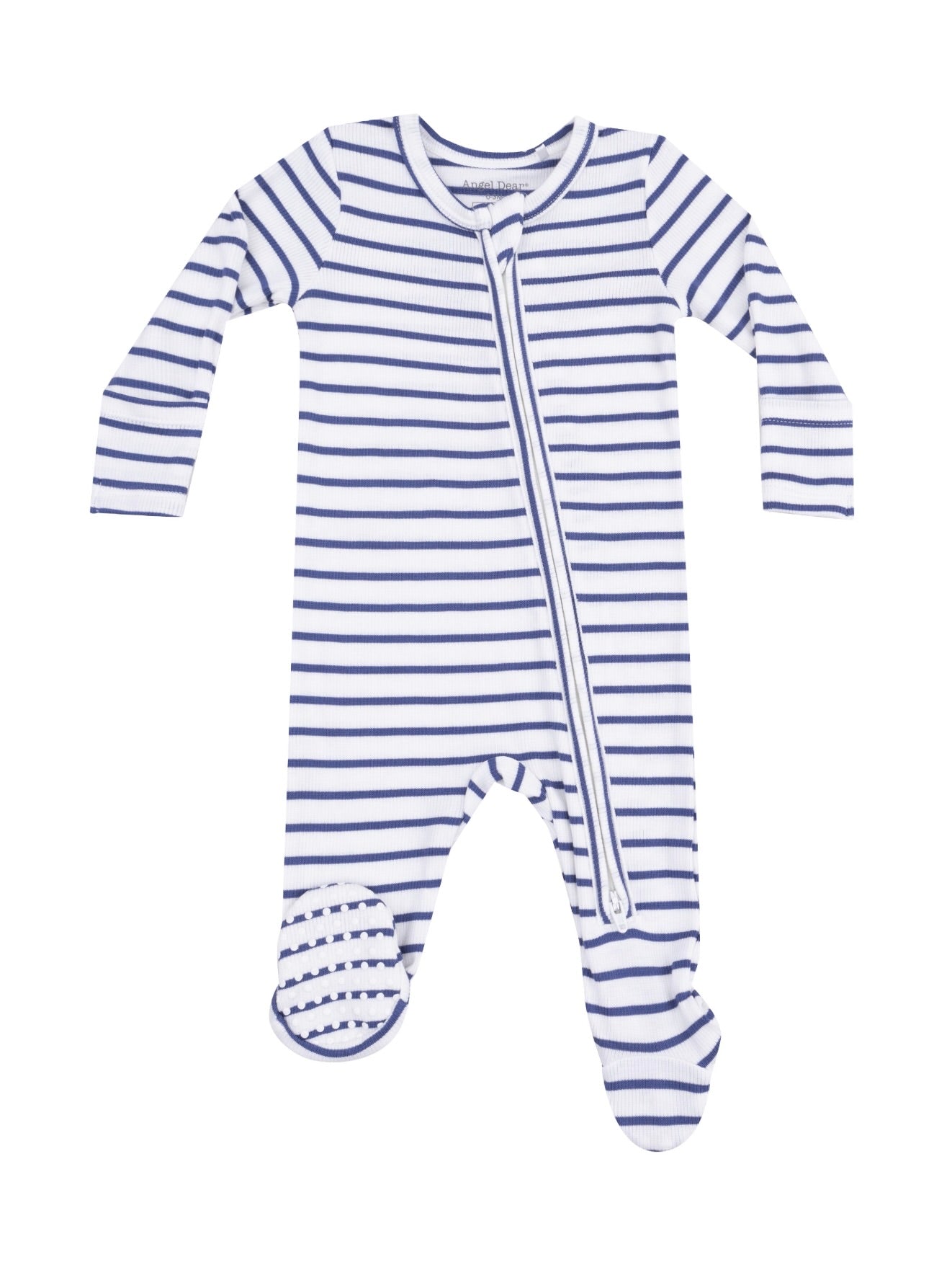 Vintage Blue Stripe Footie