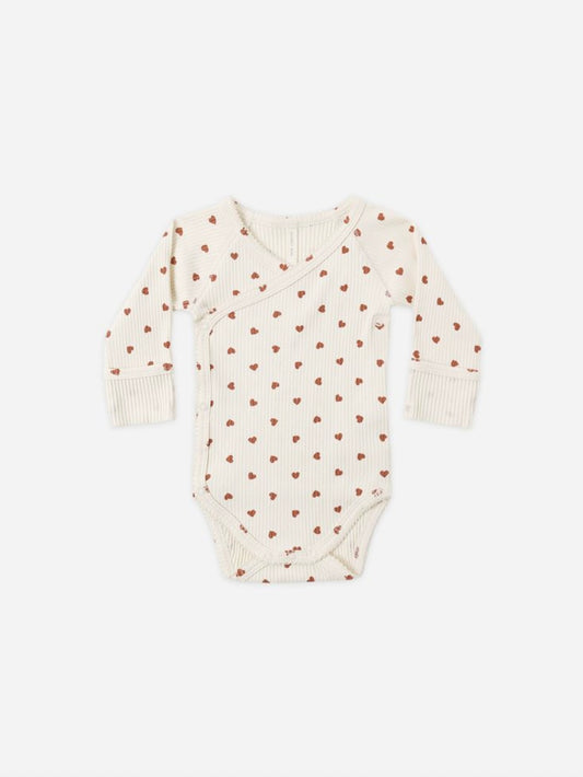 Red Hearts Side Snap Bodysuit