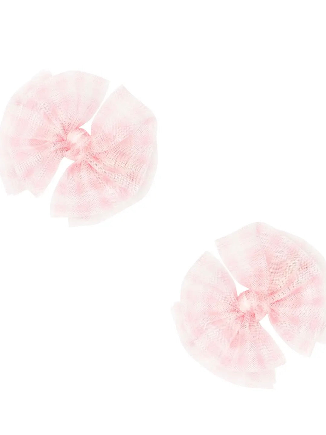 2-Pack Tulle Clips - Pink Gingham