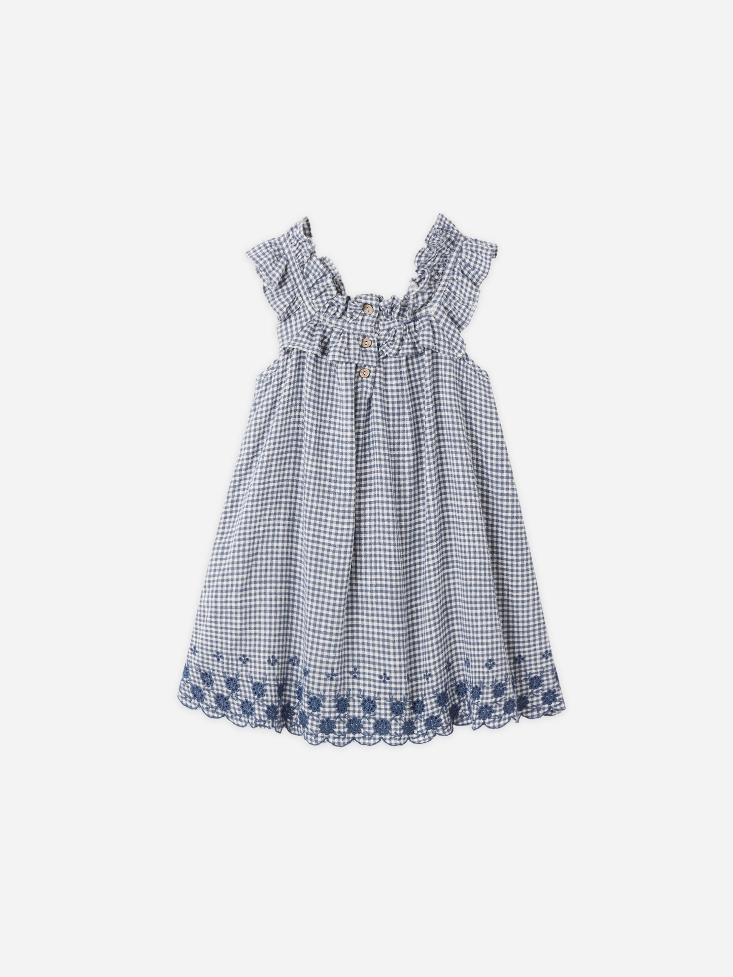 Marine Gingham Lennon Dress