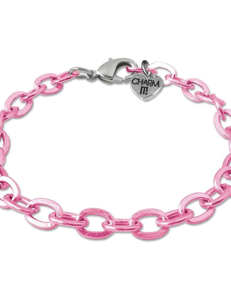 Charm It! Pink Chain Bracelet