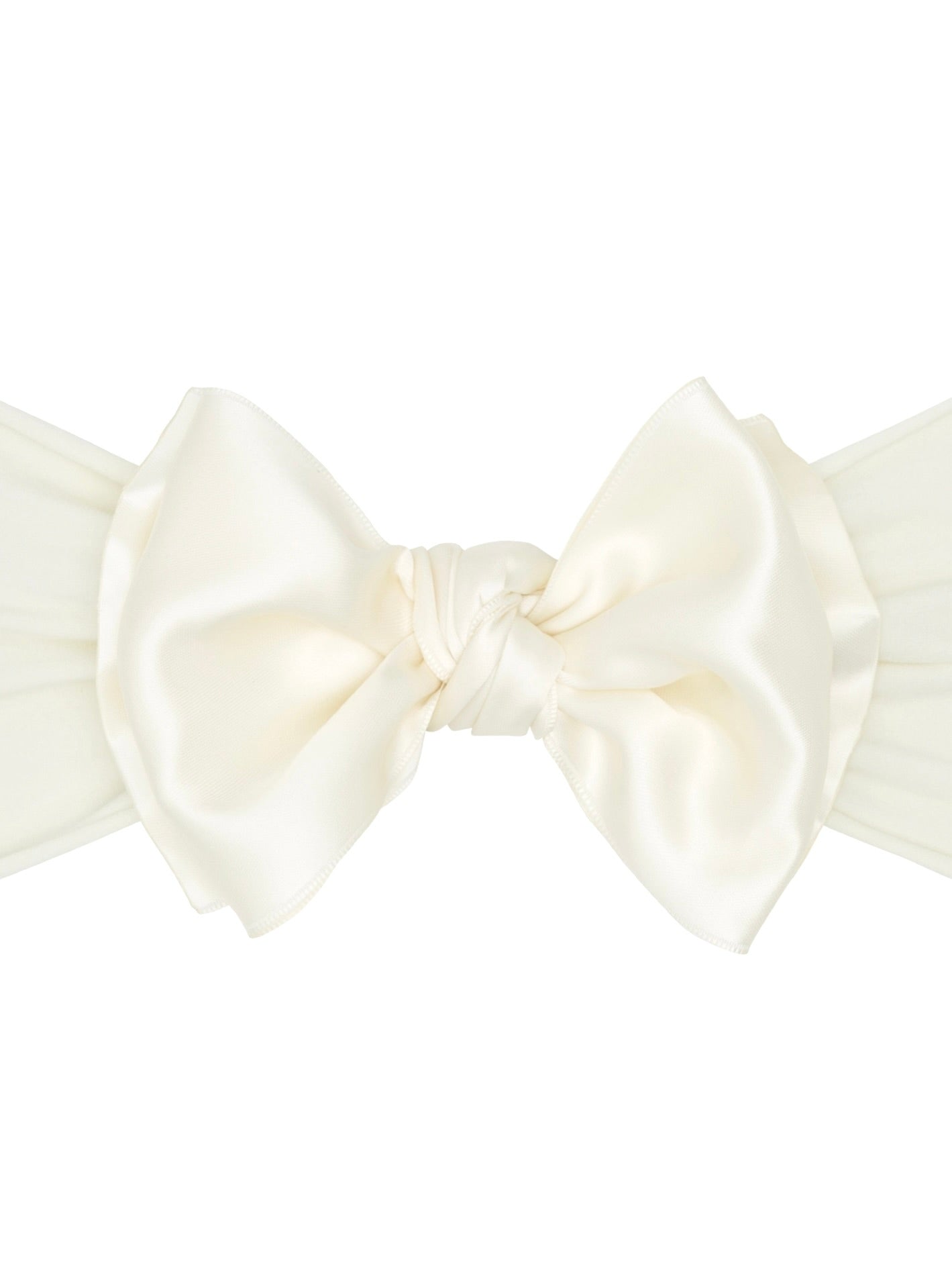 Satin Fab Bow - Ivory