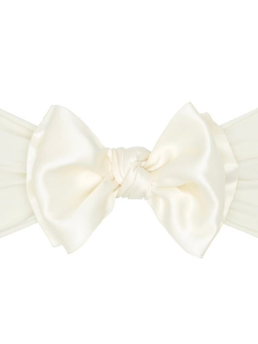 Satin Fab Bow - Ivory