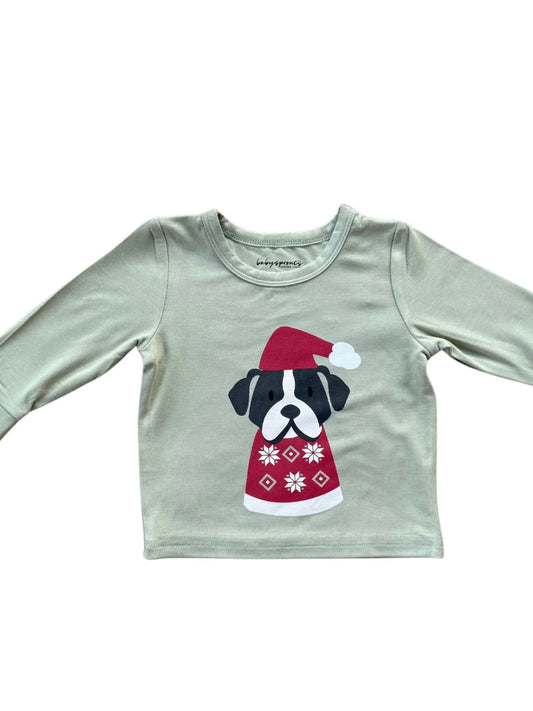 Long Sleeve Tee - Holiday Dog