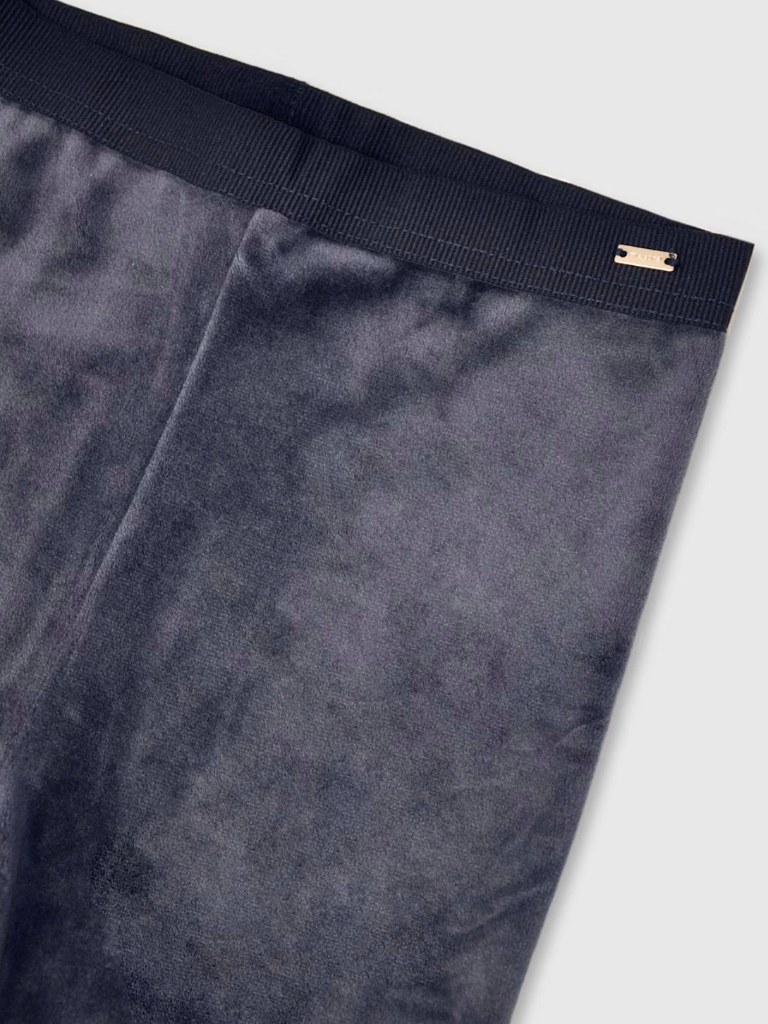 Basic Velvet Leggings - Navy
