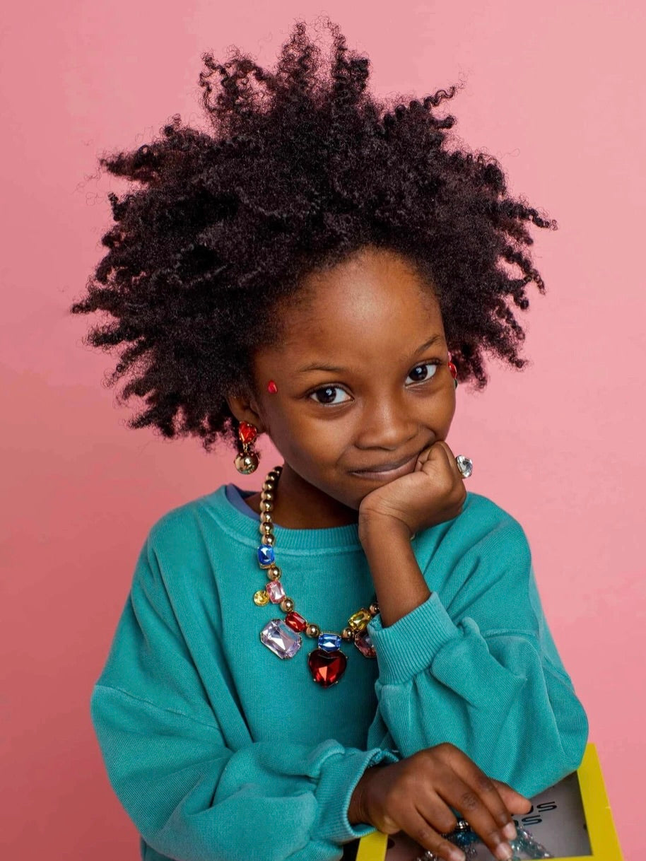 Red Heart Gem Necklace Set