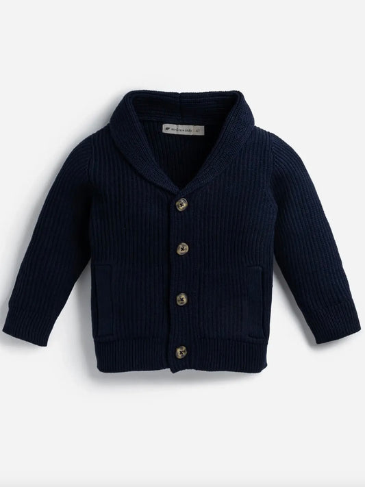 Collegiate Cardigan - Navy
