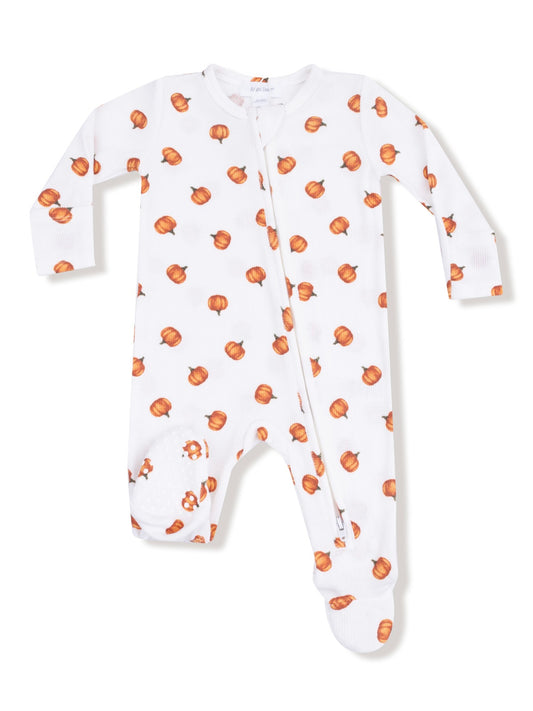 Little Pumpkins Zipper Footie