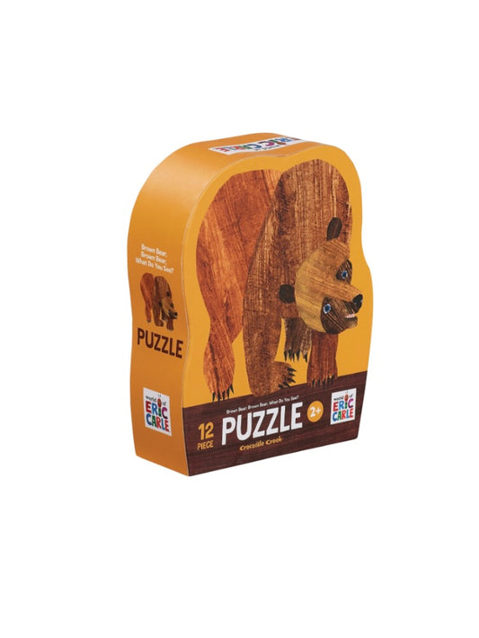12-Piece Shaped Box Puzzle - Brown Bear
