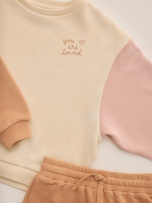 Natural Color Block Legend Sweatshirt