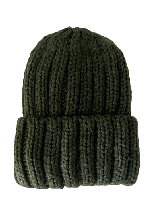 Baby's First Chunky Knit Hat - Forest