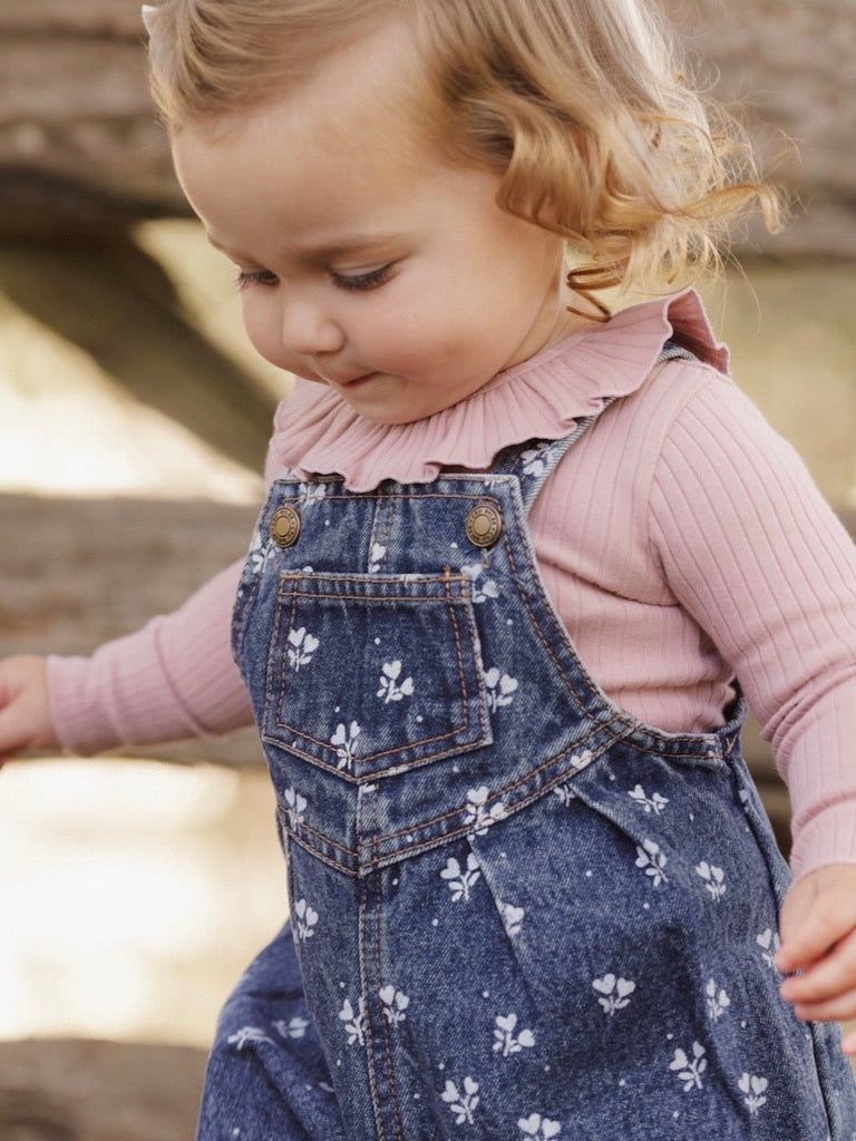 Indigo Heart Ditsy Vintage Overall