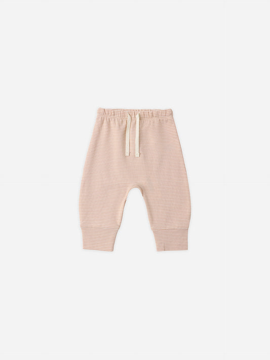 Melon Micro Stripe Drawstring Pant