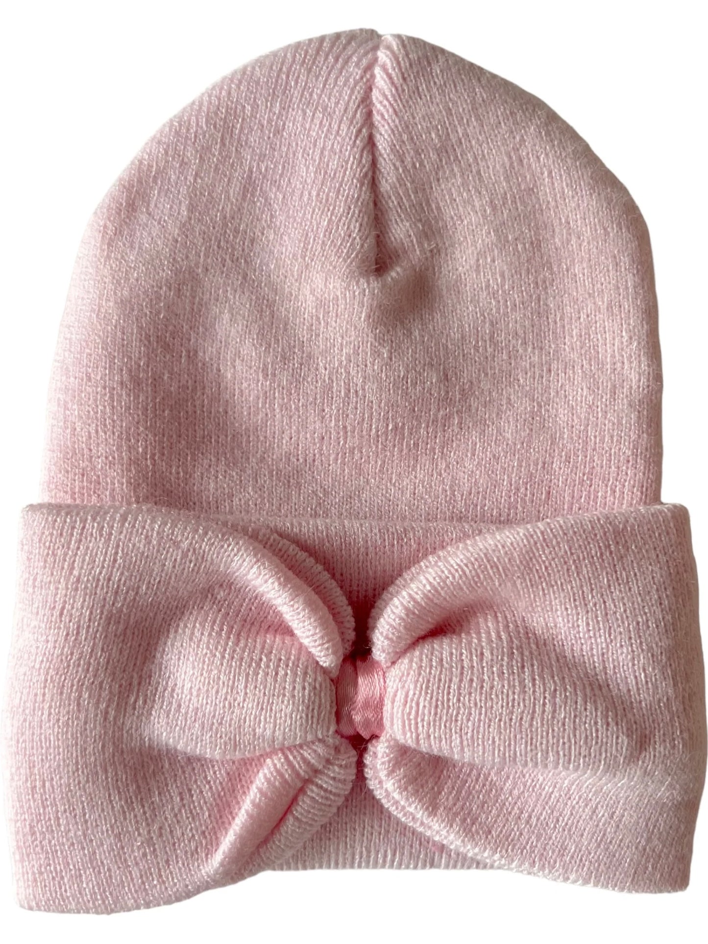 Baby's First Hat- Petal Pink Bow