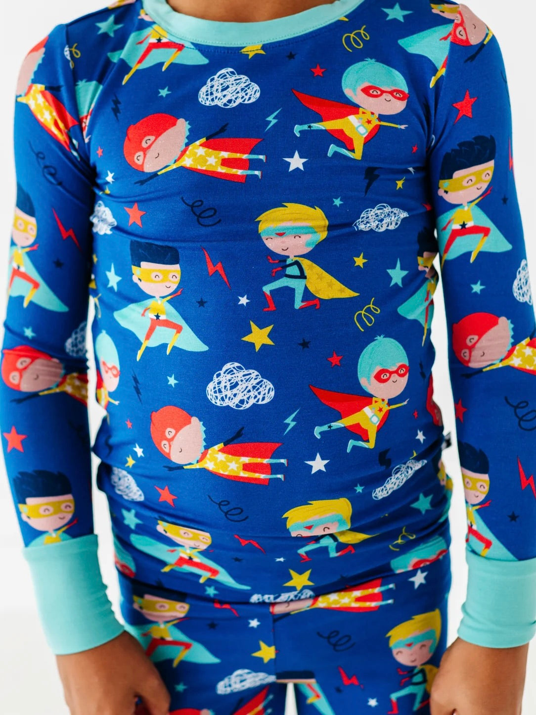 Toddler Pajamas - Blue Superhero
