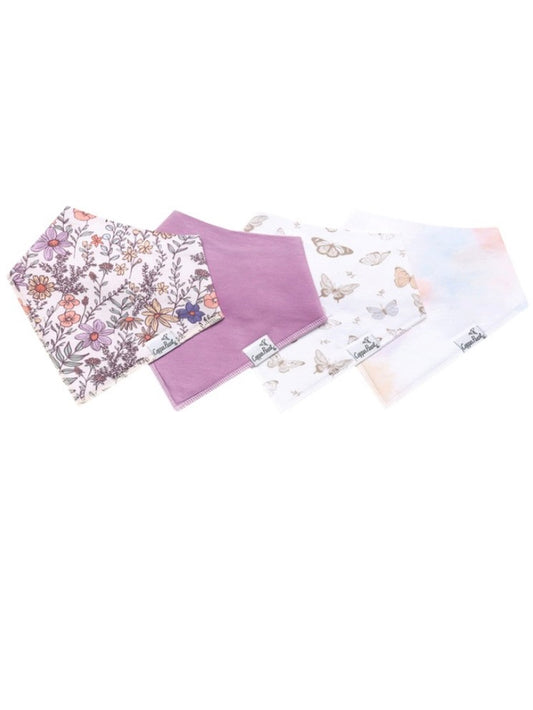 Bandana Bib 4-Pack - Flora