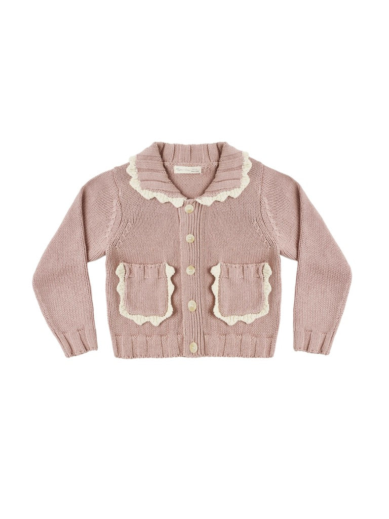 Rosewood Collared Cardigan