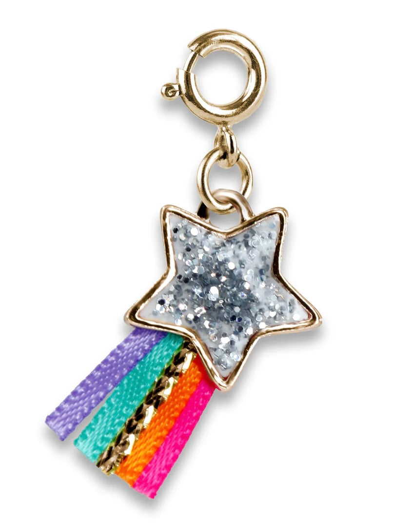 Charm It! Gold Glitter Shooting Star Charm