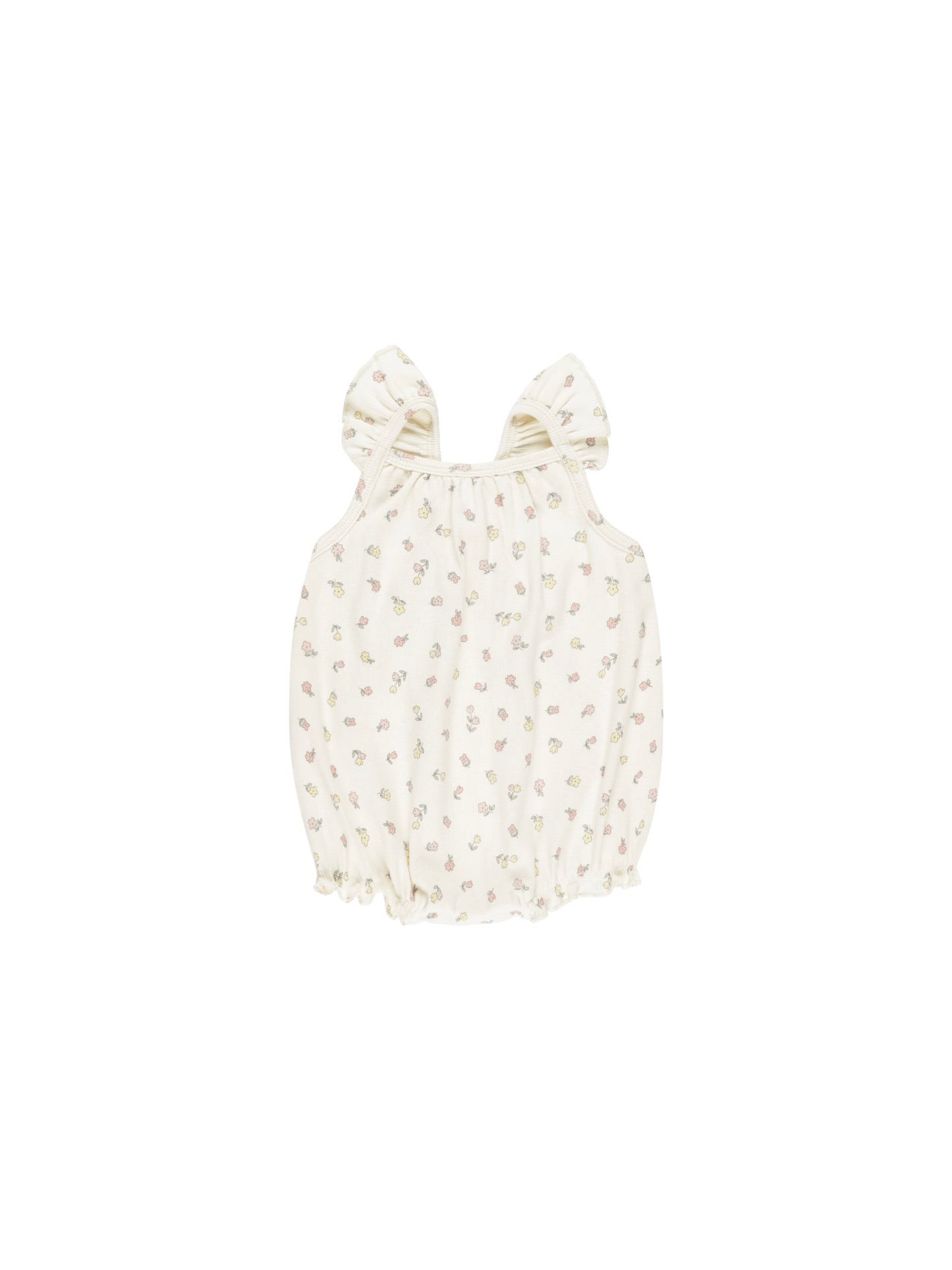 Fleur Ribbed Ruffle Romper
