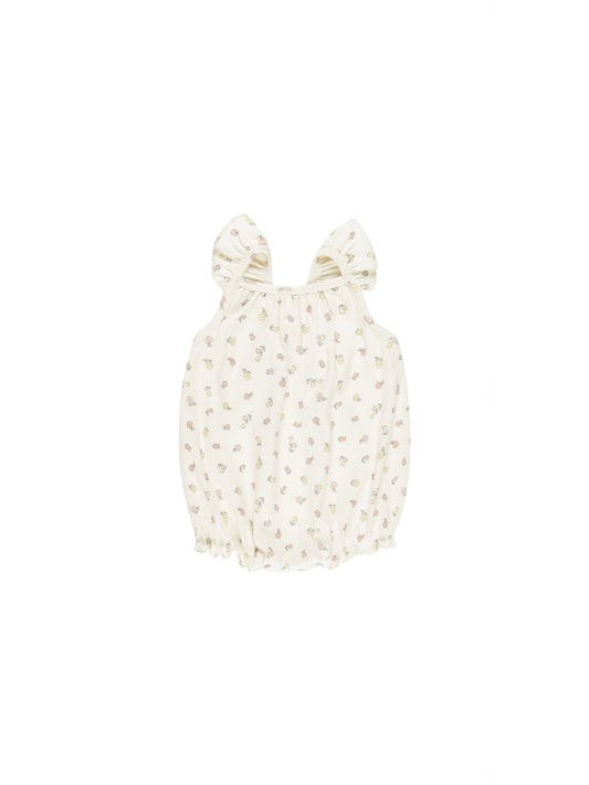 Fleur Ribbed Ruffle Romper